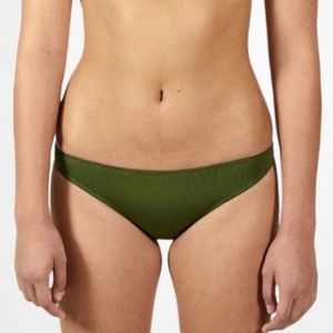 Hoaka Swimwear Chloe Khaki Green Bikini Bottom
